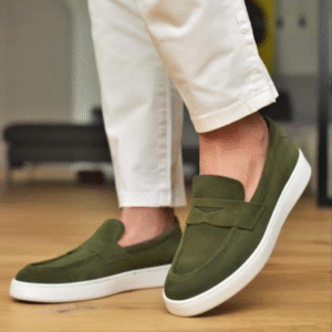 🟢 "Loafer Urbain Vert Olive