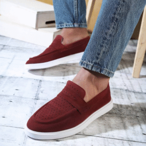 🔴​Mocassin Casual Rouge